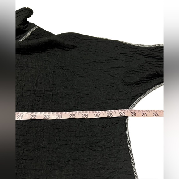 Ali Miles Color Block Knit Tunic - Winter White/Black Plus Size 2X NWT - Picture 10 of 15